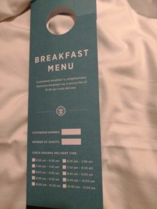 Choose the timing for your complimentary breakfast at Voyager of the Seas (Royal Caribbean)